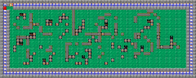 Thumbnail for a map of Level 041: Time-Runner for the PC game Supaplex.