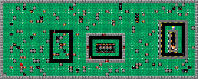 Thumbnail for a map of Level 044: Telepathy for the PC game Supaplex.