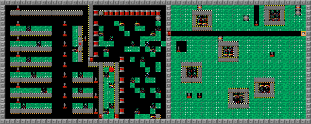 Thumbnail for a map of Level 056: Keep Cool!! for the PC game Supaplex.