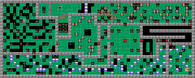 Thumbnail for a map of Level 058: All Together! for the PC game Supaplex.