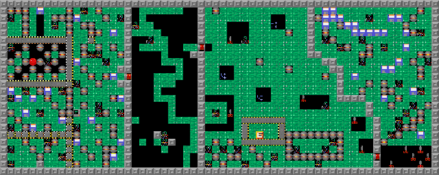 Thumbnail for a map of Level 061: Pre-Ignition! for the PC game Supaplex.