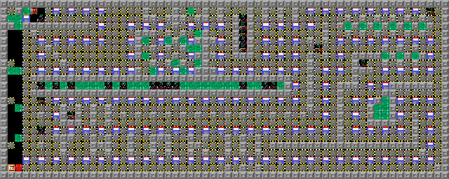 Thumbnail for a map of Level 062: Gumbo for the PC game Supaplex.