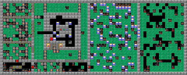 Thumbnail for a map of Level 067: Get Them Out! for the PC game Supaplex.