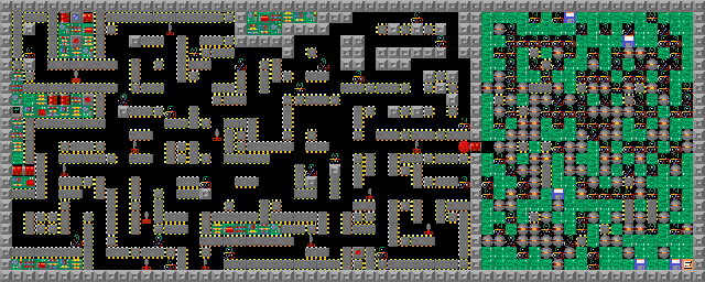 Thumbnail for a map of Level 070: Tough But Possible! for the PC game Supaplex.