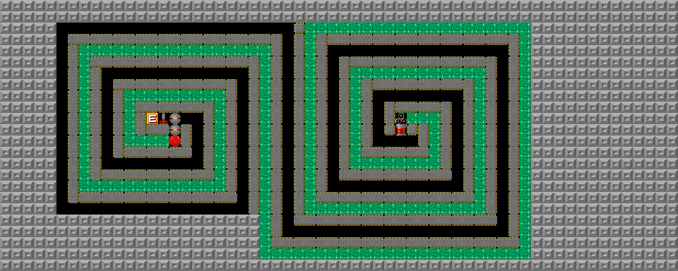 Thumbnail for a map of Level 074: Inspin-Outspin! for the PC game Supaplex.