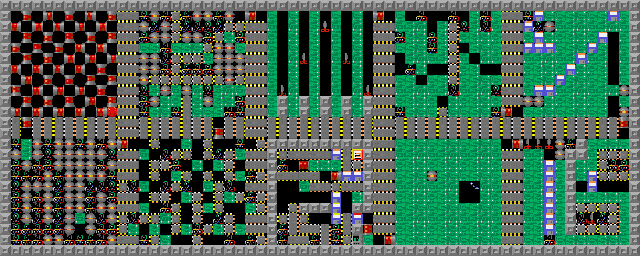 Thumbnail for a map of Level 076: All The Family! for the PC game Supaplex.