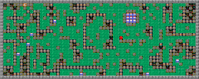 Thumbnail for a map of Level 079: Don't Waste Them! for the PC game Supaplex.
