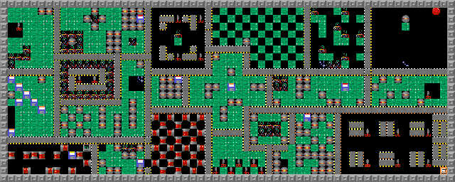 Thumbnail for a map of Level 085: A Pro's Work! for the PC game Supaplex.