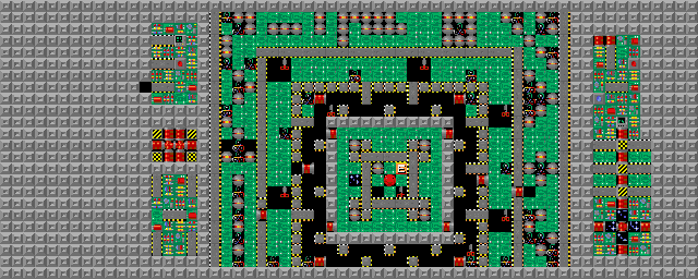Thumbnail for a map of Level 091: Voyager III for the PC game Supaplex.
