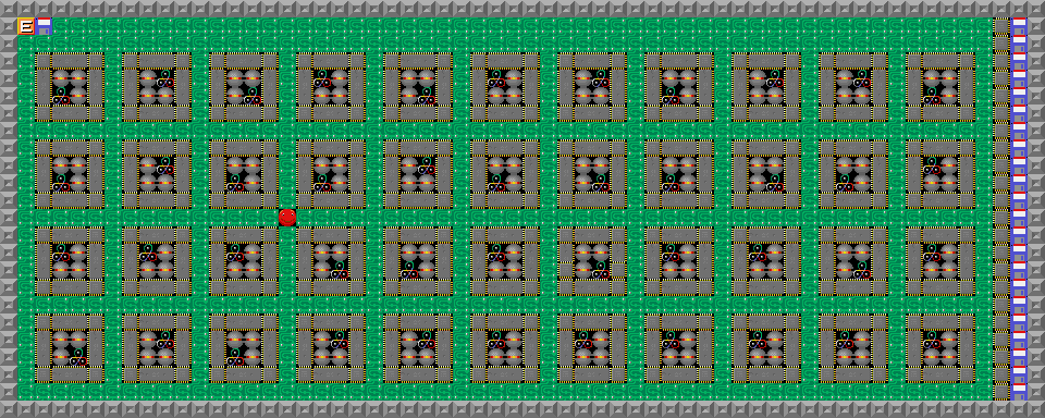 Thumbnail for a map of Level 096: Cracker for the PC game Supaplex.