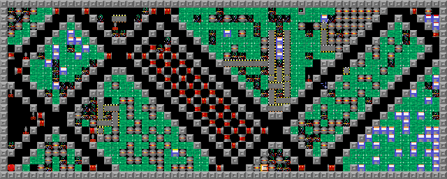 Thumbnail for a map of Level 098: Mixed Salad for the PC game Supaplex.