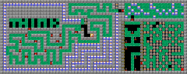 Thumbnail for a map of Level 099: Joystick-Handling for the PC game Supaplex.
