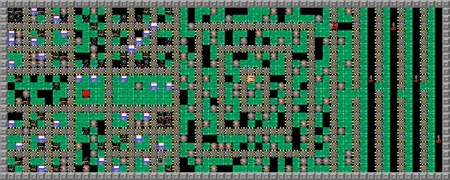 Thumbnail for a map of Level 103: Know-How! for the PC game Supaplex.