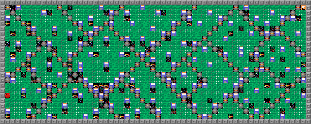 Thumbnail for a map of Level 106: Watch Out!! for the PC game Supaplex.