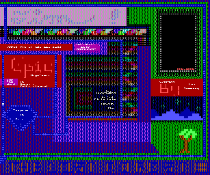 Thumbnail for a map of ZZT's Lost Forest Demo for the PC game Super ZZT.