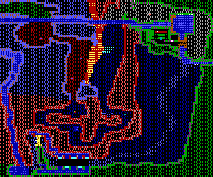Thumbnail for a map of ZZT's Lost Forest Forest East for the PC game Super ZZT.