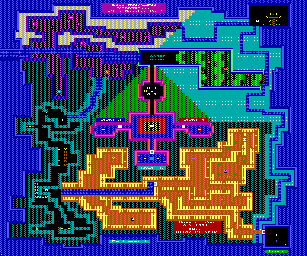 Thumbnail for a map of ZZT's Monster Zoo Level 1 for the PC game Super ZZT.