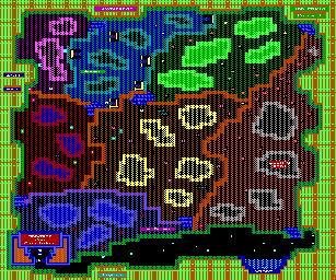 Thumbnail for a map of ZZT's Monster Zoo Level 2 for the PC game Super ZZT.