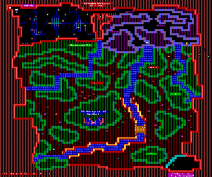 Thumbnail for a map of ZZT's Monster Zoo Level 5 for the PC game Super ZZT.