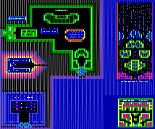 Thumbnail for a map of ZZT's Monster Zoo Level 7 for the PC game Super ZZT.