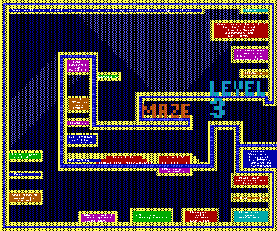 Thumbnail for a map of ZZT's Proving Grounds Demo for the PC game Super ZZT.