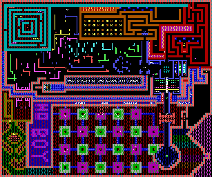 Thumbnail for a map of ZZT's Proving Grounds Level 3: Maze for the PC game Super ZZT.