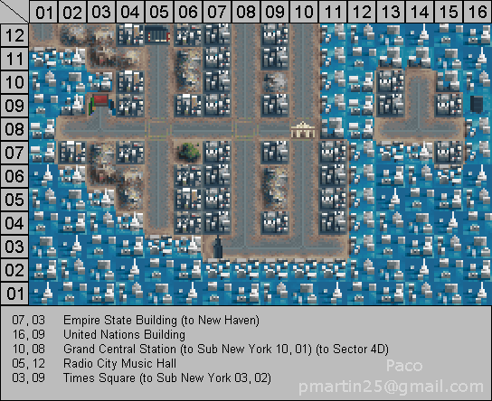 Thumbnail for a map of New York Downtown for the PC game Superhero League Of Hoboken.