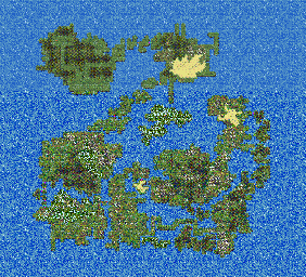 Thumbnail for a map of The Rainbow Bridges for the PC game Tir-nan-og IV: The Woven Warriors DX.