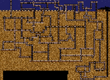 Thumbnail for a map of Level 13: Pipe Dream for the PC game Titus The Fox: To Marrakech And Back.