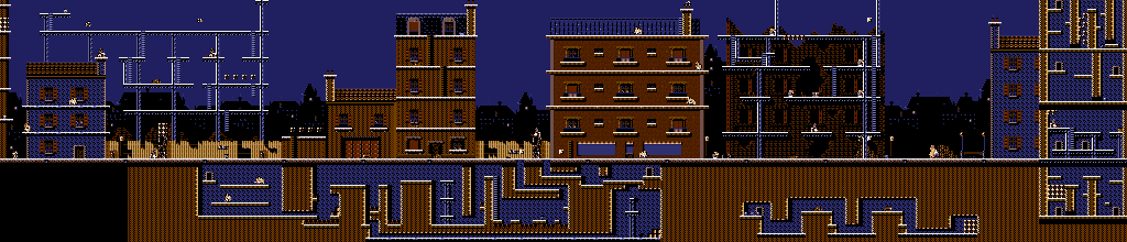 Thumbnail for a map of Level 3: Road Works Ahead for the PC game Titus The Fox: To Marrakech And Back.