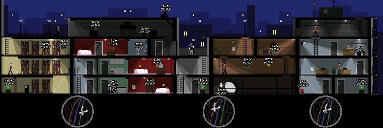 Thumbnail for a map of Heist 5: Kroner Avenue for the PC game Trilby: The Art Of Theft.