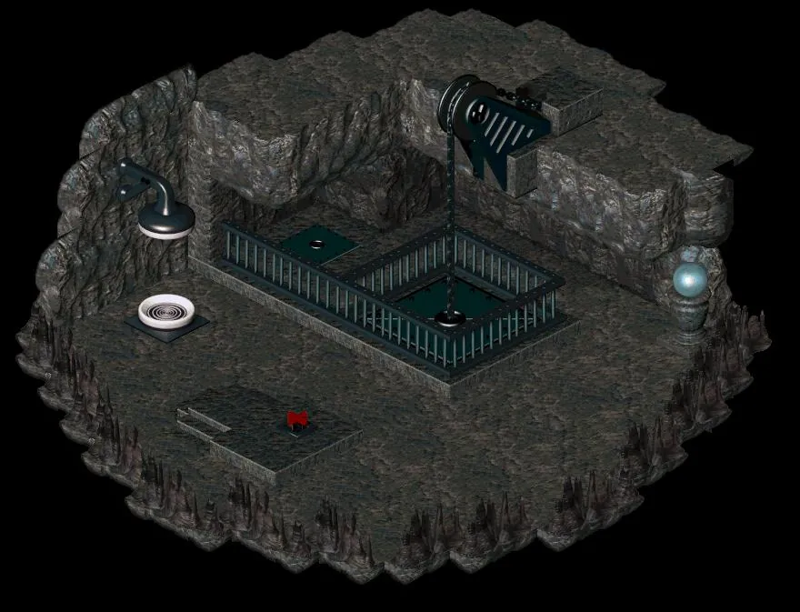 Thumbnail for a map of Celebration Statue - 2 for the PC game Twinsen's Odyssey.