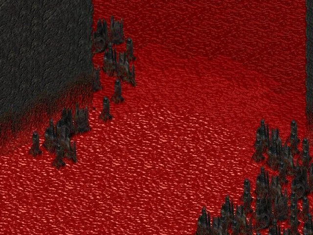 Thumbnail for a map of Celebration Statue - 4 (Lava) for the PC game Twinsen's Odyssey.