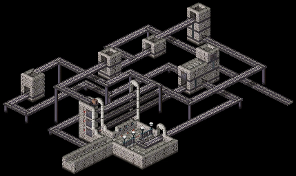 Thumbnail for a map of Citadel Island LupinBourg - Baggage Claim - 3 for the PC game Twinsen's Odyssey.