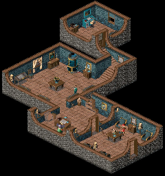 Thumbnail for a map of Citadel Island LupinBourg - Museum for the PC game Twinsen's Odyssey.