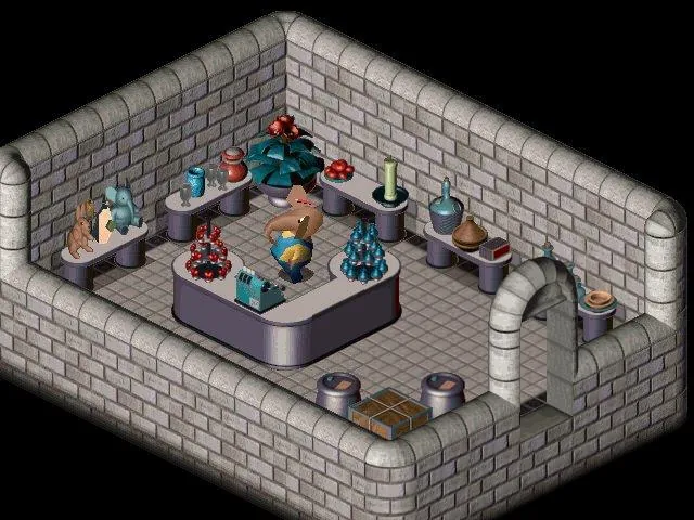 Thumbnail for a map of Citadel Island LupinBourg - Shop for the PC game Twinsen's Odyssey.