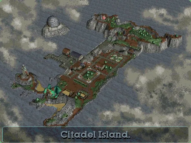 Thumbnail for a map of Citadel Island (Rainy) for the PC game Twinsen's Odyssey.