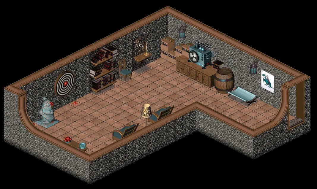 Thumbnail for a map of Citadel Island Twinsen's House - 2 for the PC game Twinsen's Odyssey.