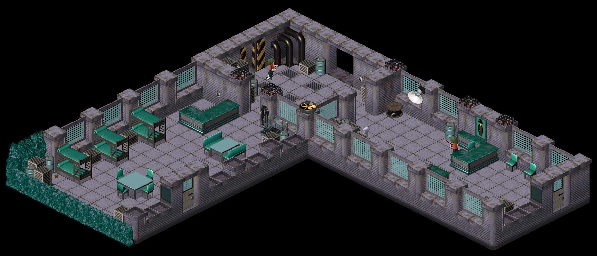 Thumbnail for a map of Emerald Moon Moonbase - 1 for the PC game Twinsen's Odyssey.