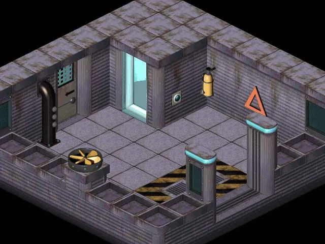 Thumbnail for a map of Emerald Moon Moonbase - Entrance 2 for the PC game Twinsen's Odyssey.