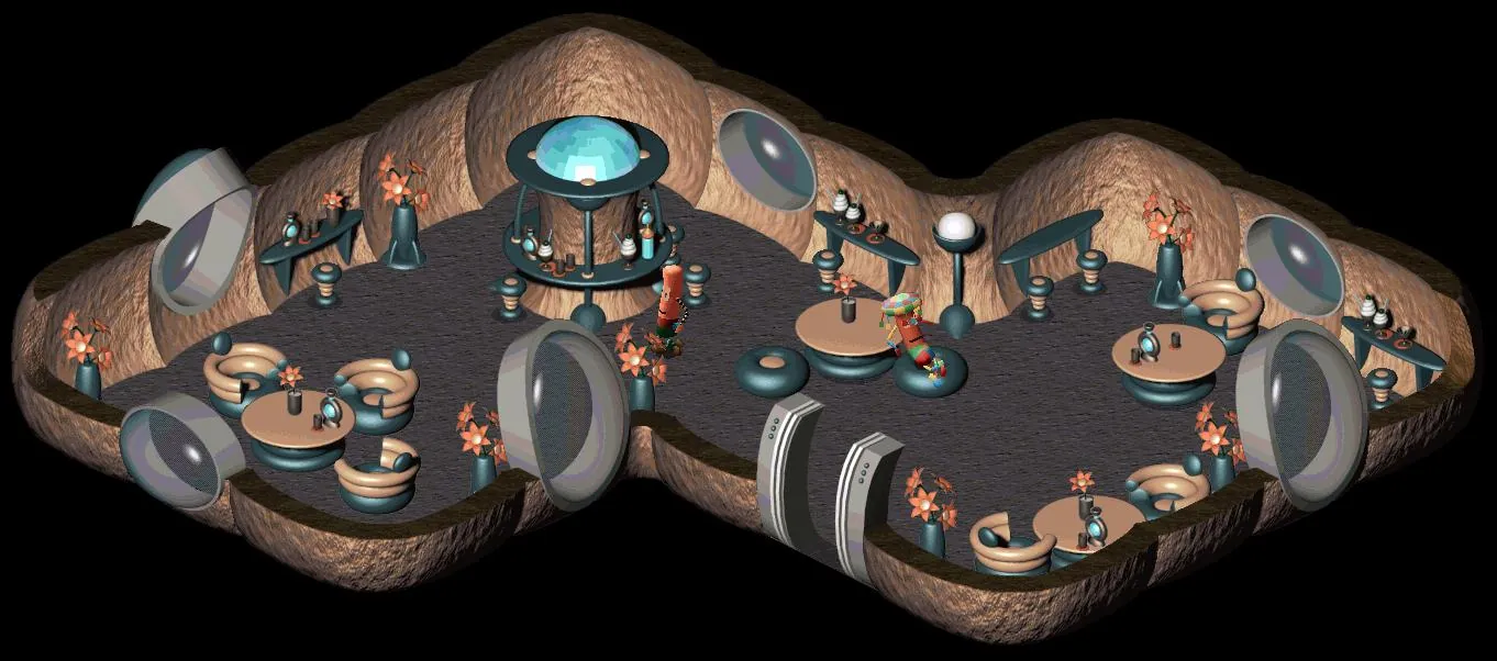 Thumbnail for a map of Francos Cafe for the PC game Twinsen's Odyssey.