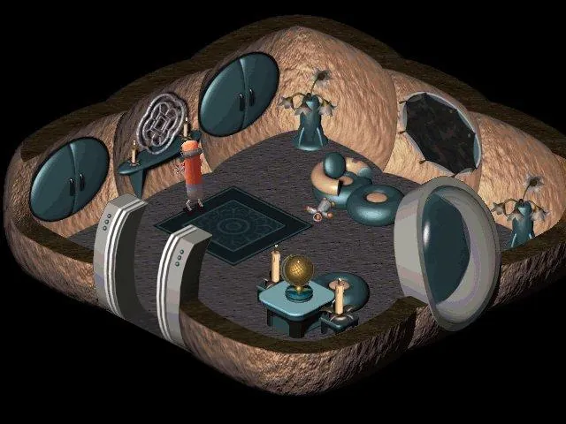Thumbnail for a map of Francos Kurtz's House for the PC game Twinsen's Odyssey.