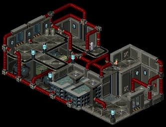 Thumbnail for a map of Francos Refinery - 1 for the PC game Twinsen's Odyssey.