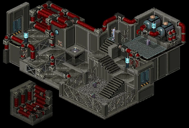 Thumbnail for a map of Francos Refinery - 4 for the PC game Twinsen's Odyssey.
