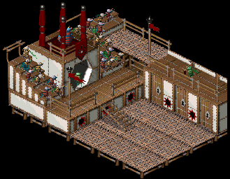Thumbnail for a map of Island Of The Mosquibees Village - Test Room for the PC game Twinsen's Odyssey.