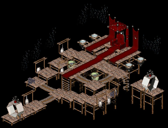 Thumbnail for a map of Island Of The Mosquibees Village - Throne for the PC game Twinsen's Odyssey.