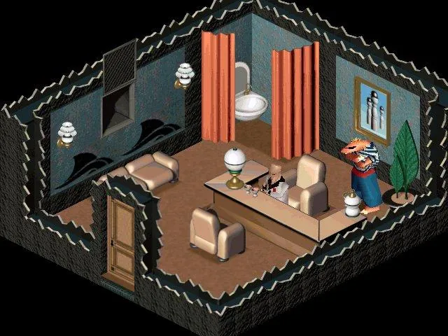 Thumbnail for a map of Otringal Rick's Cafe - Rick's Room for the PC game Twinsen's Odyssey.