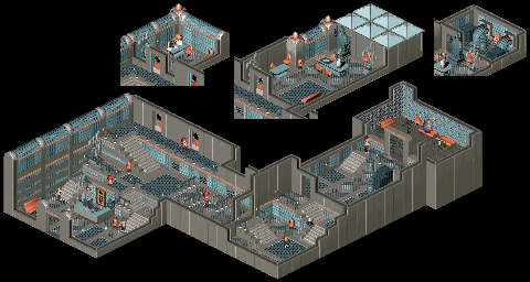 Thumbnail for a map of Wannies Building Company for the PC game Twinsen's Odyssey.