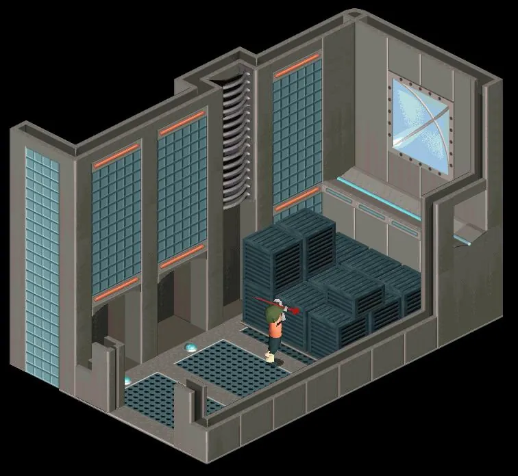 Thumbnail for a map of Wannies Mines - Boxes 2 for the PC game Twinsen's Odyssey.