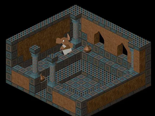 Thumbnail for a map of White Leaf Desert Hacienda - Steam Room - Men's for the PC game Twinsen's Odyssey.